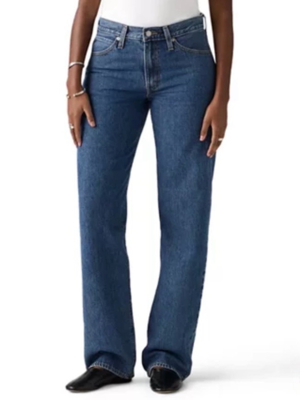 Levi's 94 Baggy Jeans Womens 29X31 Light Wash High Rise Straight Leg Denim